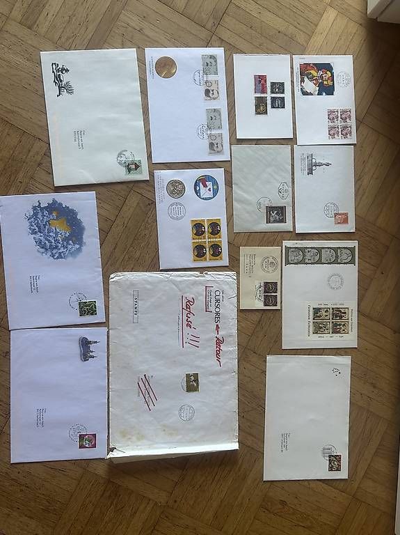 Alle Briefmarken: Verschiedene Couvert und Karten mit Briefmarken – Gebraucht aus Elgg von mel_72b9