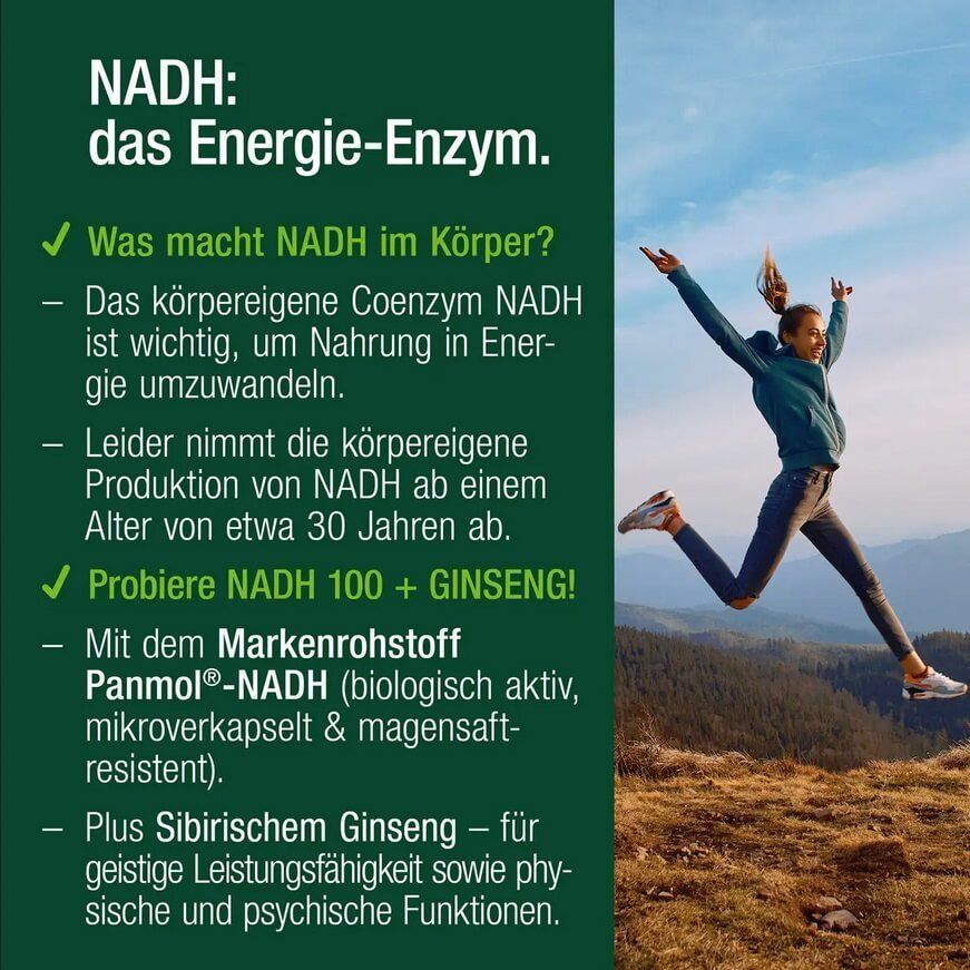 Cibi & Specialità: NADH 100 + Ginseng – Nuovo e nell'imballaggio originale da Windisch venduto da shop-easy 1