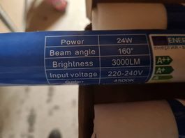 5 Stk. Led Ersatz Leuchtstoffröhre 150cm 3000lm 4500k