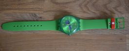 Swatch Fussball Grün mit Ball - WM 2014 - 40mm