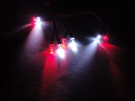 LED Licht-Set 4+4 über Fernsteuerung einschaltbar