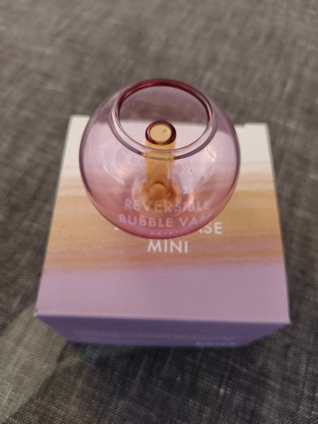 Vasi & Recipienti: Block Design Mini Bubble Vase Lila/Orange Borosilicate Glass – Nuovo (secondo la descrizione) da Zürich venduto da sha_vw65 8