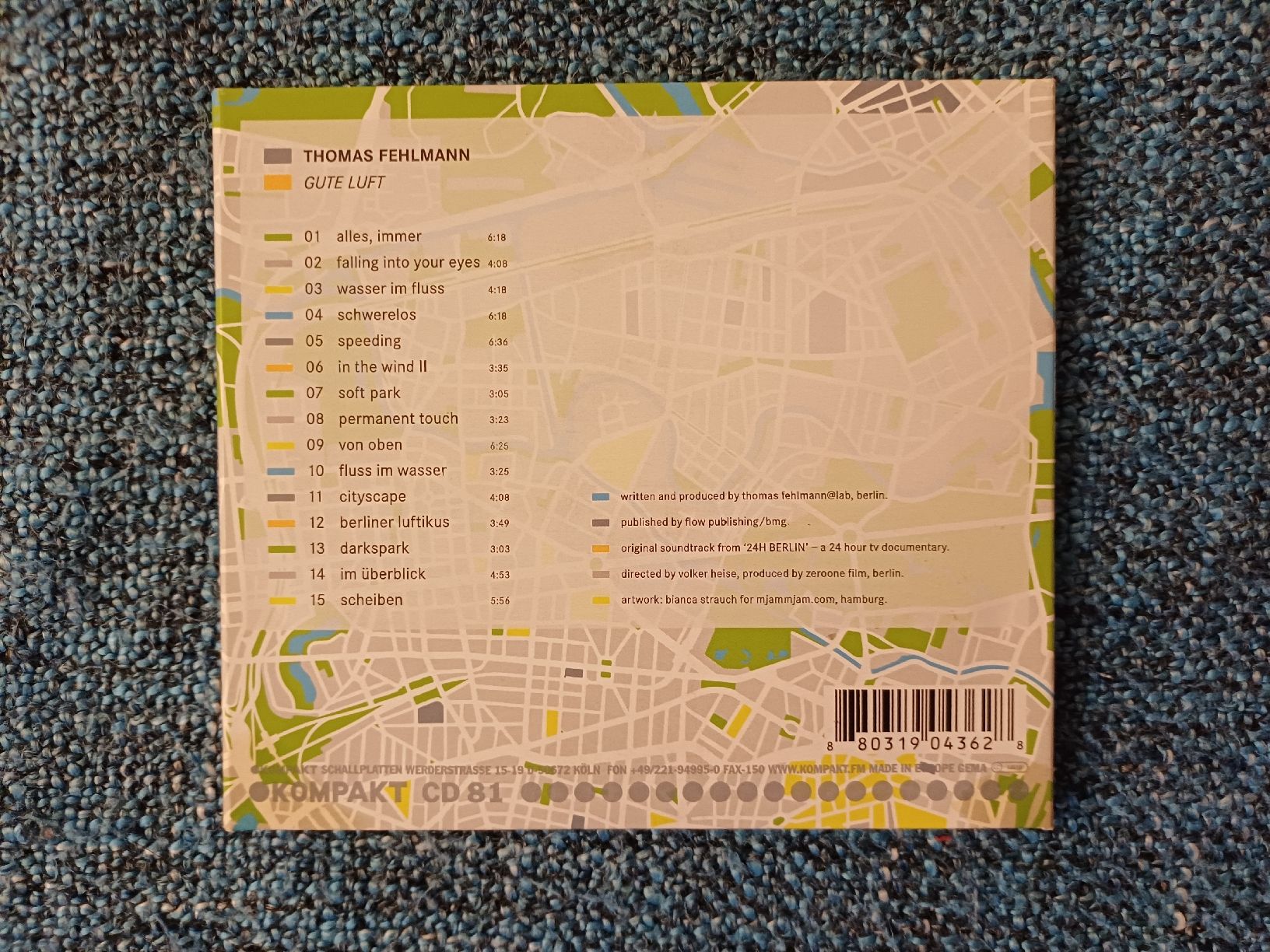 CDs: Thomas Fehlmann "Gute Luft" CD  – Neu und originalverpackt aus Begnins von Drastic-Sound 1