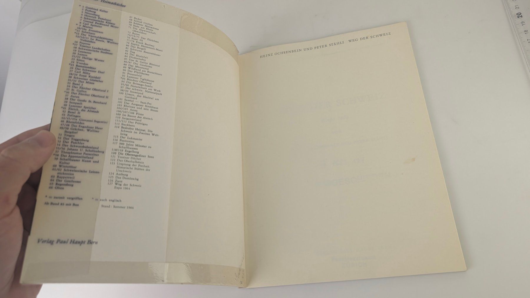 Libri: Schweizer Heimatbücher: Weg der Schweiz 1966 – Usato da Zürich venduto da axolottchen 2