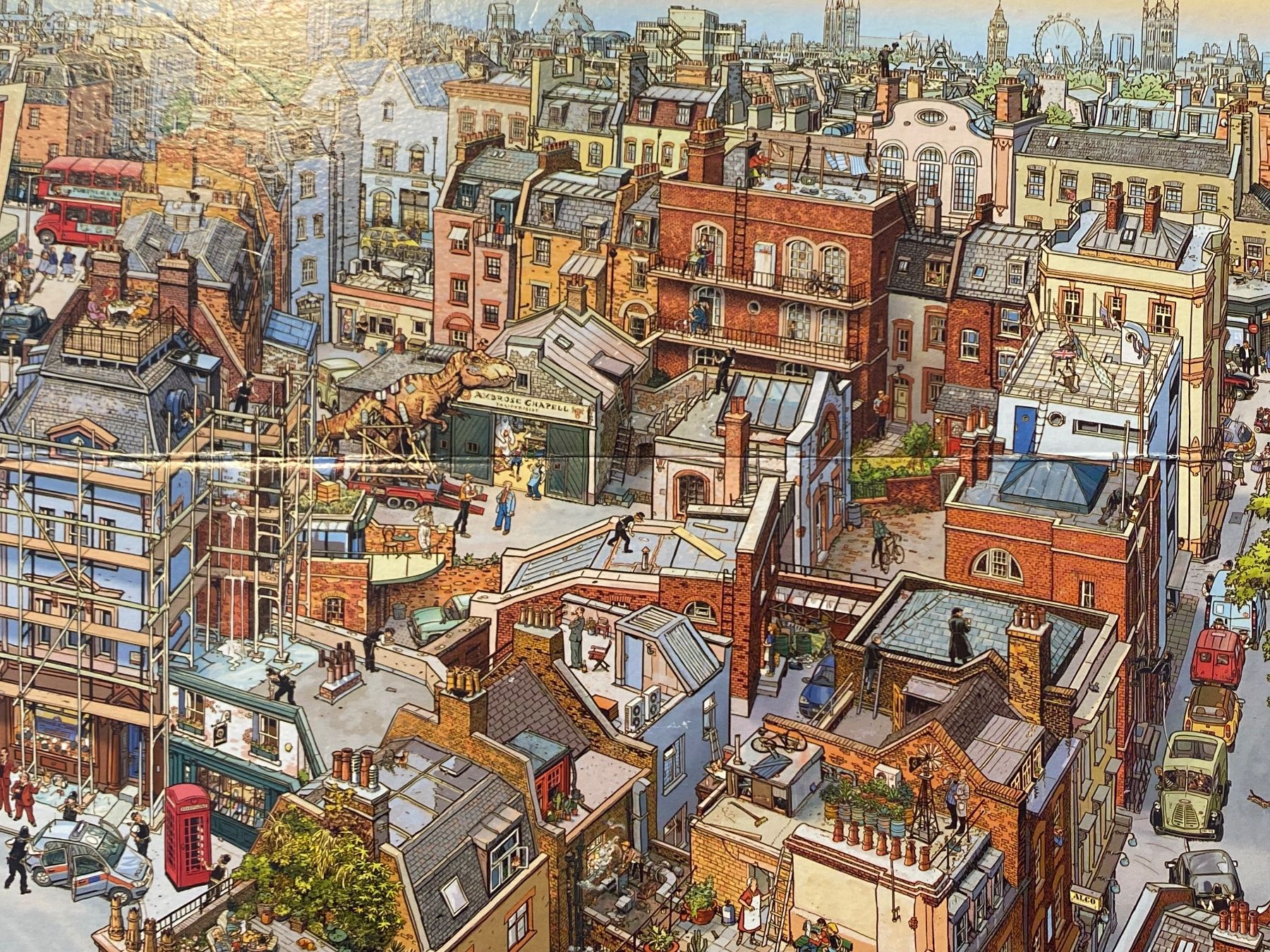 Heye Puzzle: 2000-Teile Puzzle London, Sherlock Holmes Motiv – Usato da Luzern venduto da msl_7rrc 1