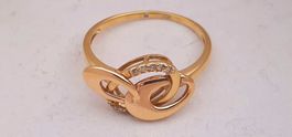 Goldring 750°/18 kt. mit Diamanten