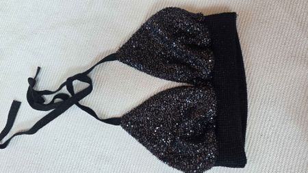 Parah Bustier / Bralette mit Pailletten – Partylook