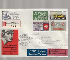 courrier Mustermesse 1939 avec F4-F9