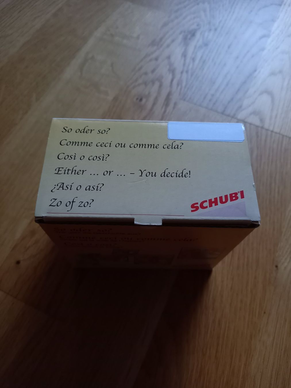 Schubi Lernmedien Giochi: Schubi So oder so? Comme ceci ou comme cela? Così o così?? – Nuovo (secondo la descrizione) da Visp venduto da stell_4cce 4