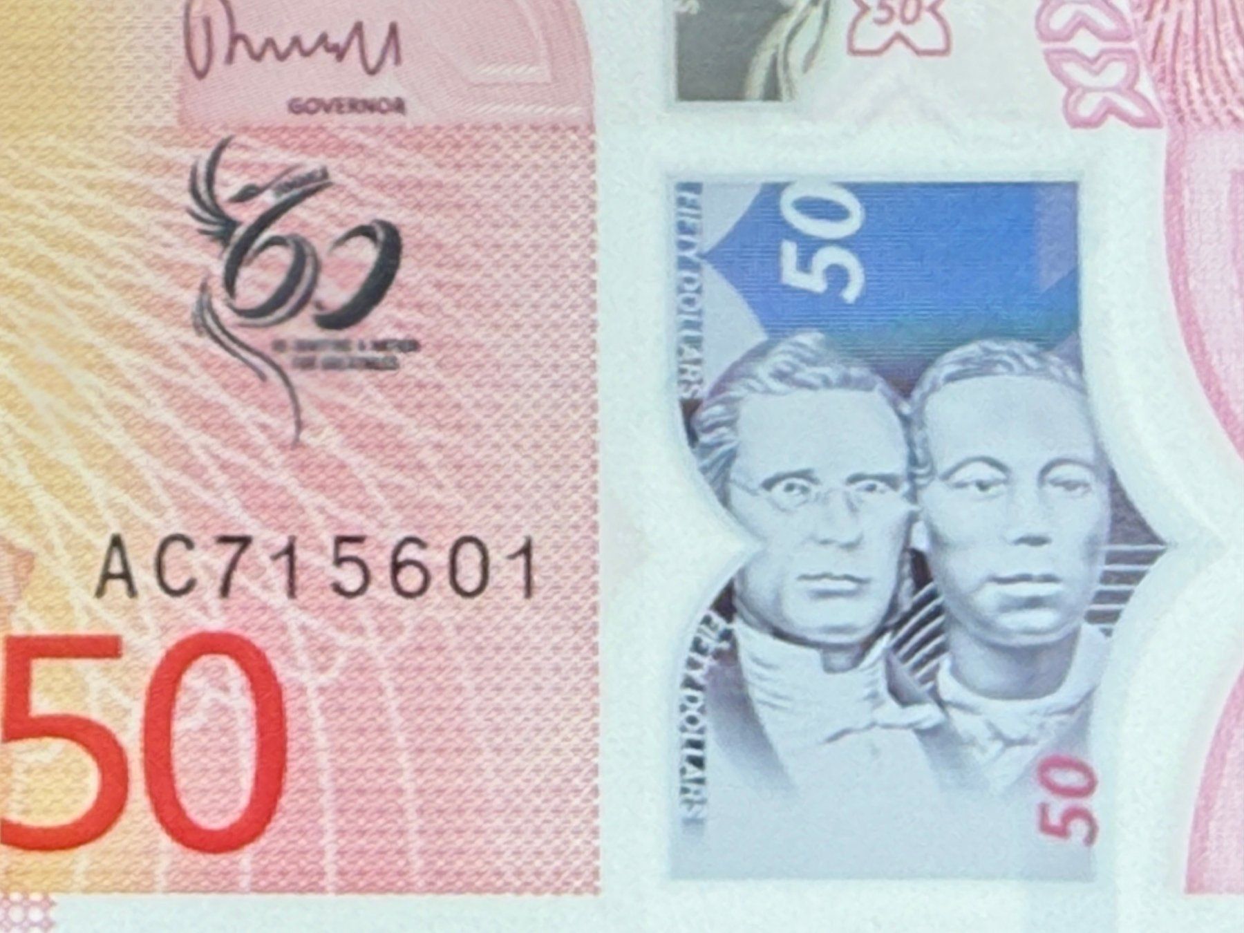 Banconote: GORDON & BOGLE - Jamaica 2022 - 50 Dollars UNC - Polymer – Nuovo e nell'imballaggio originale da Pfäffikon SZ venduto da Sieben77 3