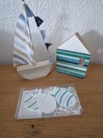 Sommer Deko - Häuschen, Schiff und Fische