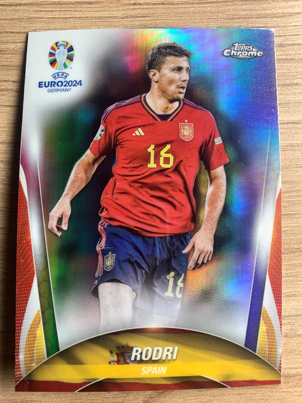 Topps Carte collezionabili: Soccer Rodri Spanien REFRACTOR  Topps Chrome 2024 🔥 – Usato da Netstal venduto da Clutch79Cardz