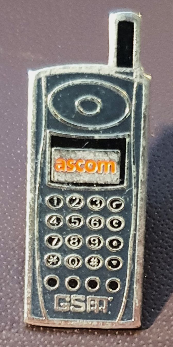 Placchette & Badge: T308 - Pin Natel / Handy von ascom – Usato da Reinach BL venduto da Boston-Verkauf