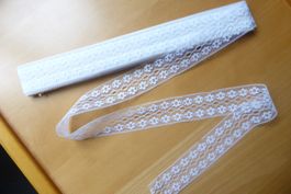 Alte St. Galler Spitzen weiss - Restenpreis für 3 Meter