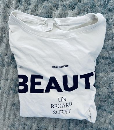 T-Shirt H&M weiss mit Aufdruck Grösse XL H&M