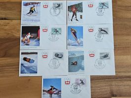 Sammlung von 8 Briefe Olympische Winterspiele Innsbruck 1964