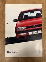 VW Golf III Prospekt - Rarität aus den 90er Jahren!