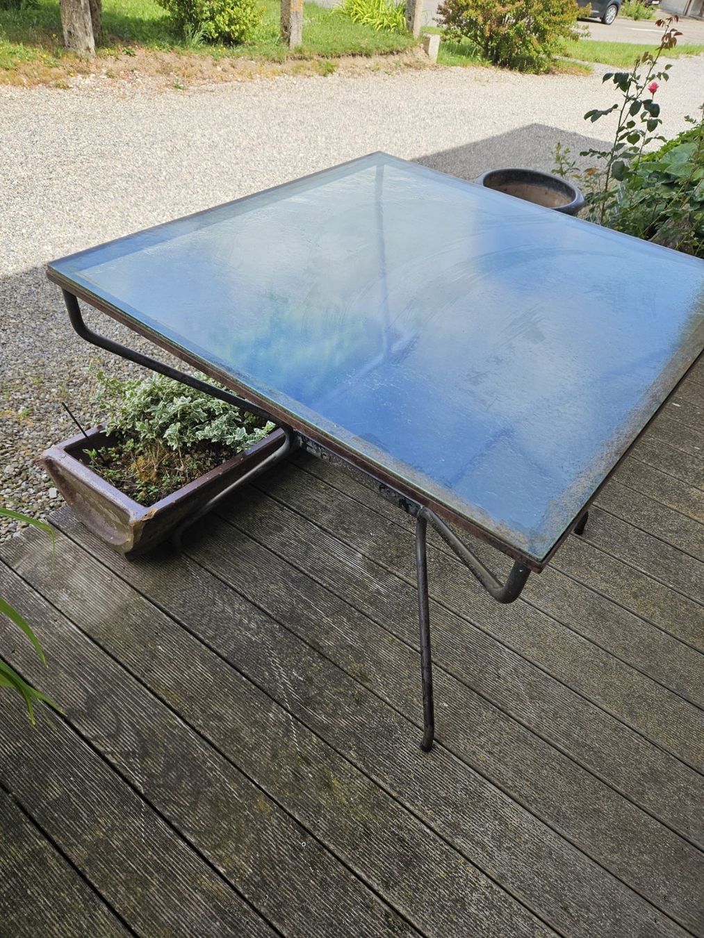 Tavoli: Glastisch für Garten oder Balkon – Usato da Erlinsbach SO venduto da ch_holliger 1