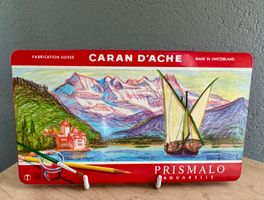 Alte Caran d'Ache Blechdose PRISMALO Aquarelle