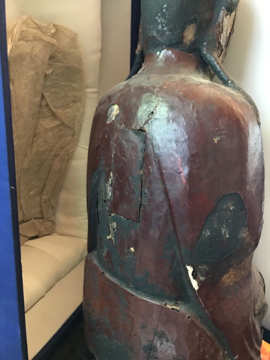 Sculture & Statue: Qing Dynastie Tempelfigur mit Zertifikat – Usato da Wolfhalden venduto da SecondAntique 4