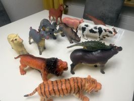 Spielzeugtiere Set 12-teilig verschiedene Tiere gebraucht