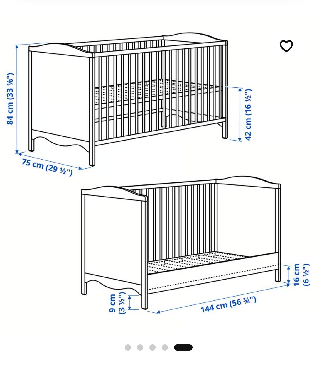 Ikea Letti: kinderbett/Gitterbett/ smagorä – Usato da winterthur venduto da karinepi 1