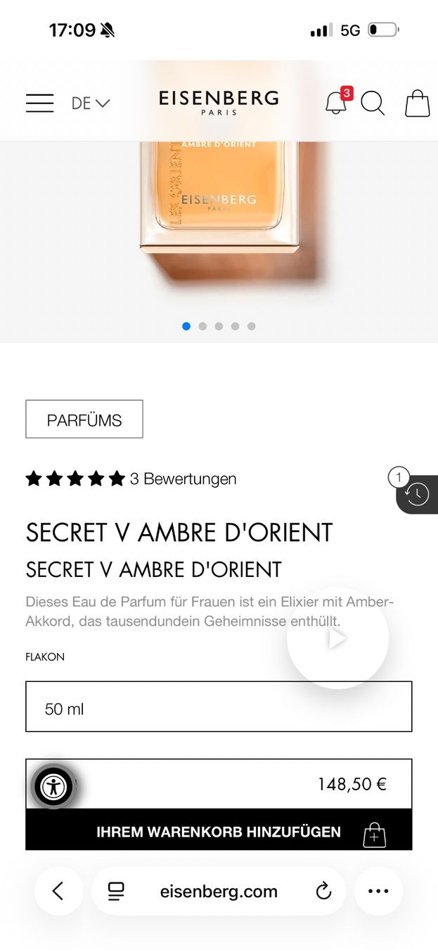Parfum & Eau de Toilette: Eisenberg Parfum 50ml – Gebraucht aus Schlieren von -medd- 1