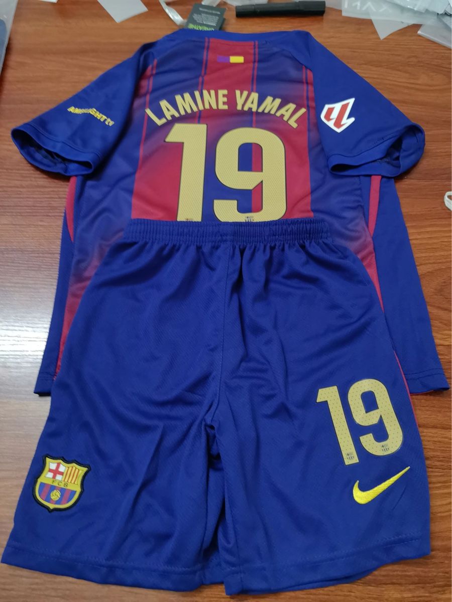 FC Barcelona Kinder Trikot Set Lamine Yamal 19, Neu 152cm | Kaufen auf