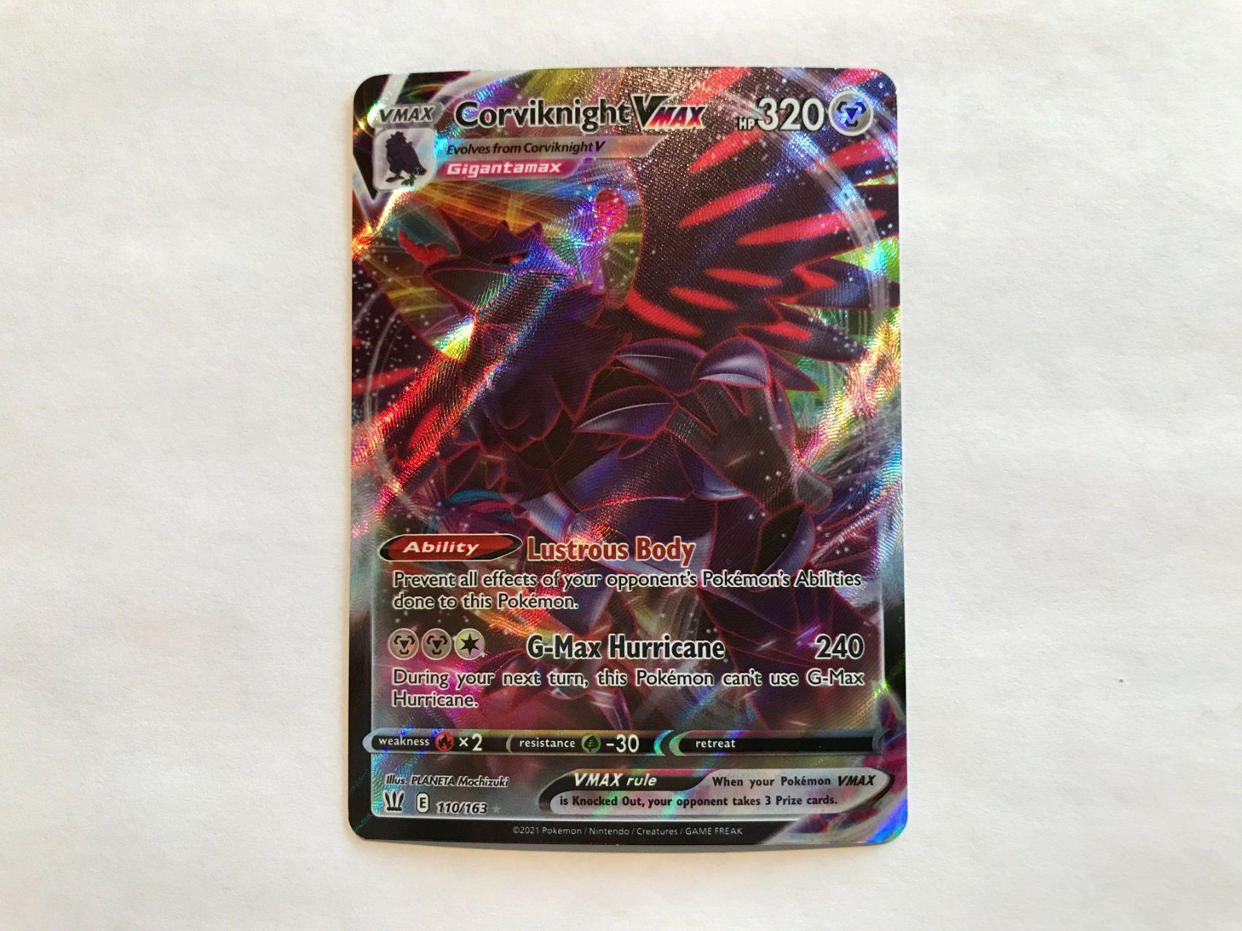 Pokémon Carte collezionabili: Corviknight Vmax – Nuovo (secondo la descrizione) da Hagendorn venduto da Pokecollectorch 1