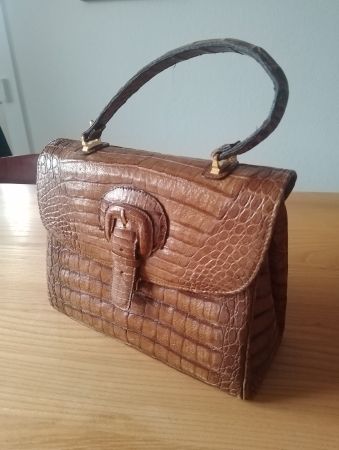 Superschöne Luxus-Handtasche in Echtleder Vintage -> Top!