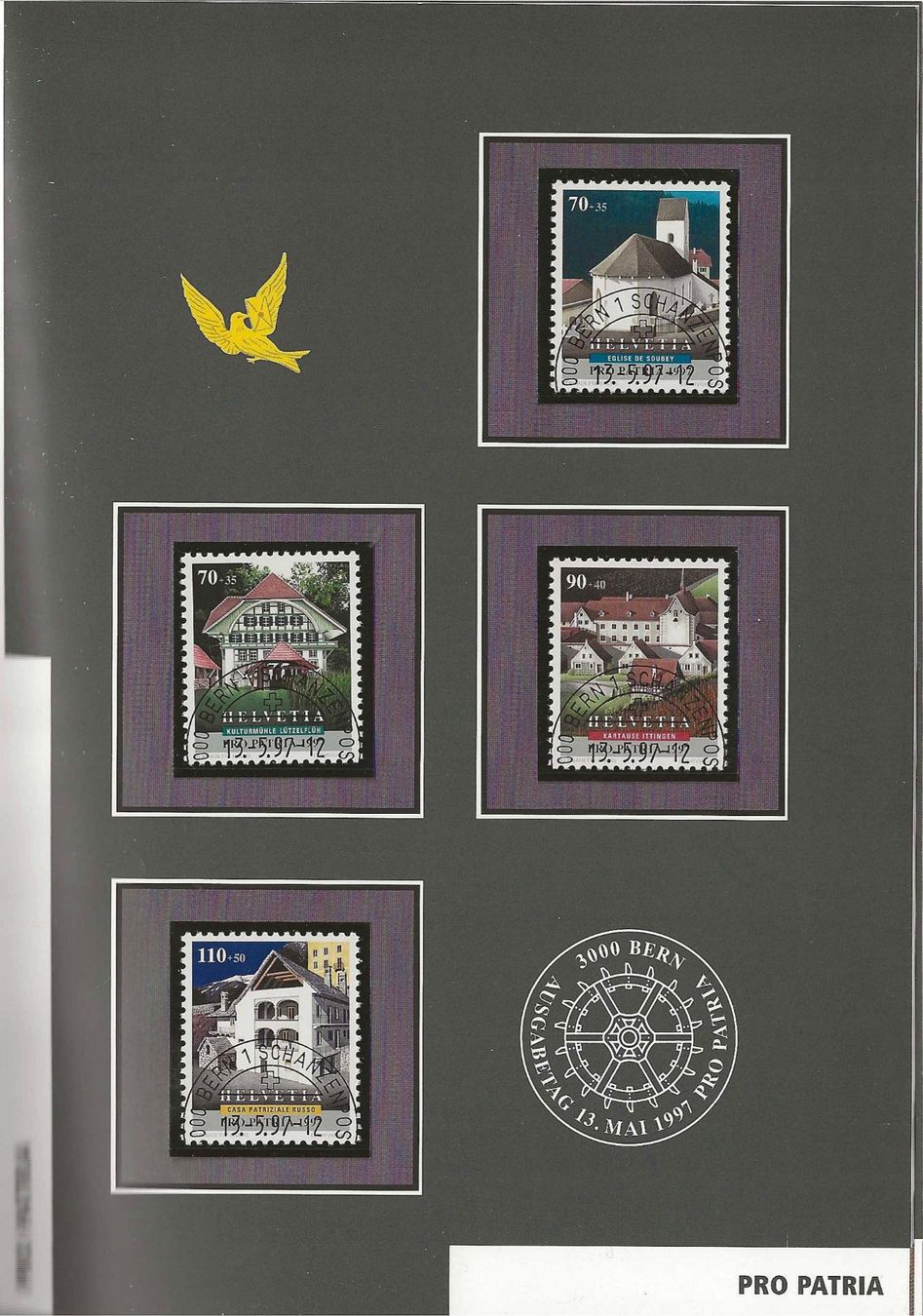 Tutti i francobolli: Jahrbuch 1997 mit Vignette Ersttag-Stempel – Usato da Zürich venduto da Philacat11 2