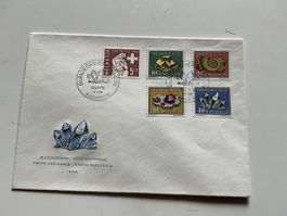Briefmarken-Brief, Bundesfeier 1958, Bern, Top Zustand