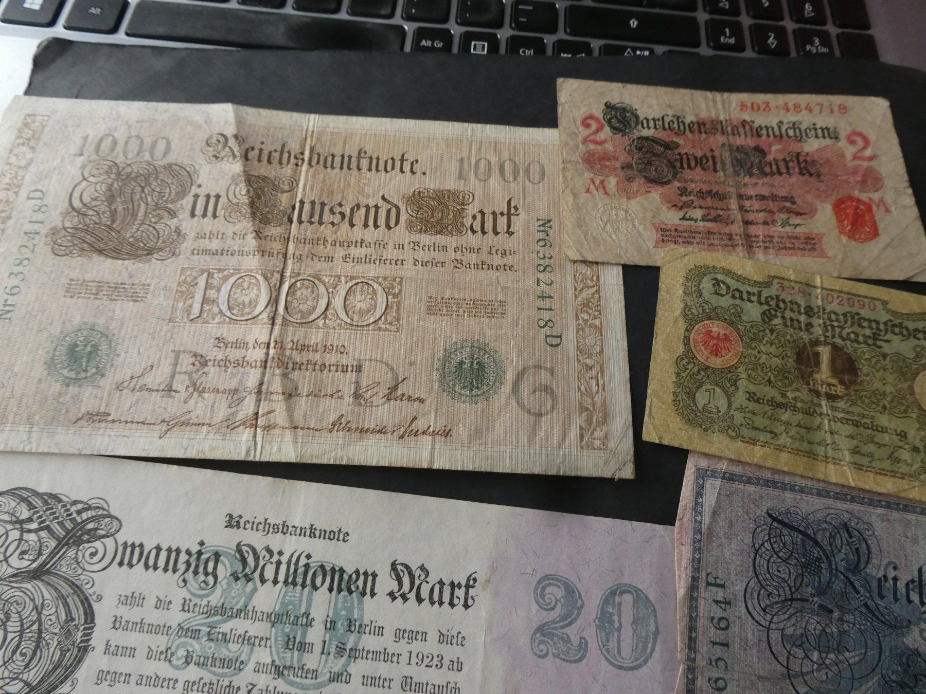Banconote: Dt. Reich, Konvolut alte Geldscheine – Usato da Hinterforst venduto da Rohusri 1