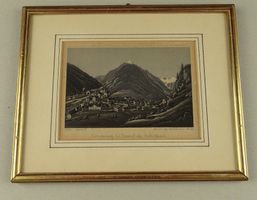 GÖSCHENEN, AQUATINTA UM 1885
