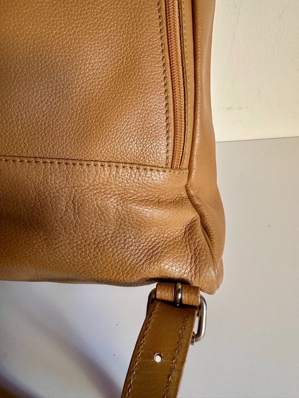 Longchamp Borse da donna: Longchamp sac à dos camel miel - taille M – Usato da Bernex venduto da euma1976 5