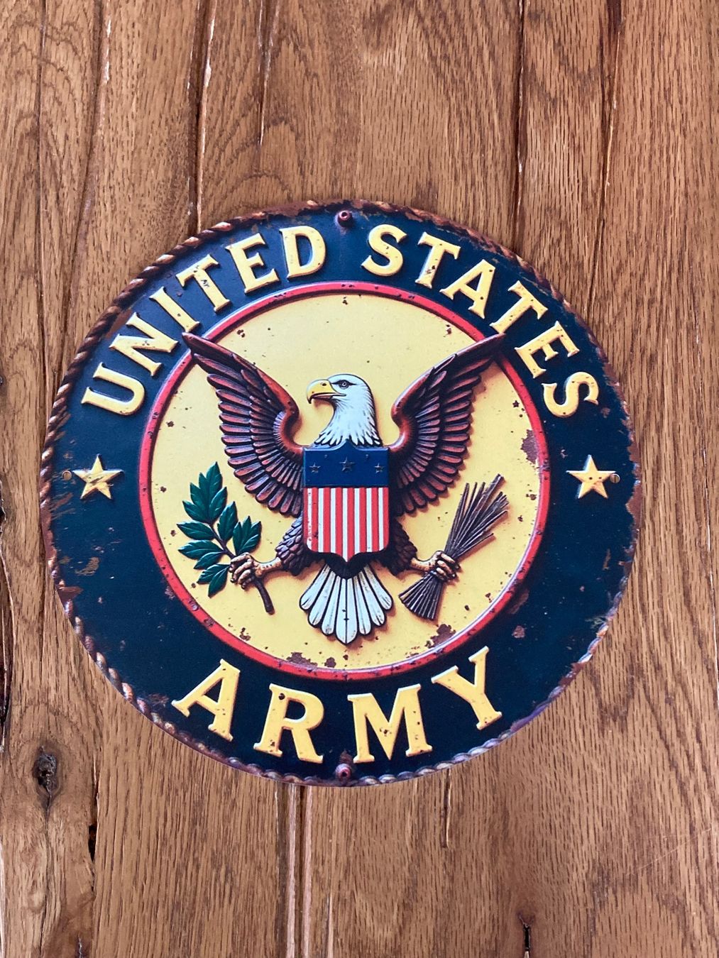 US Army Uniformes: US Army Blechschild / 20 CM Durchmesser / neu!!! – Neuf avec emballage d'origine à Bremgarten AG par Eurotiz