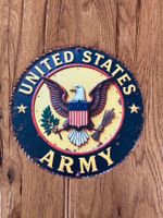 US Army Blechschild / 20 CM Durchmesser / neu!!!