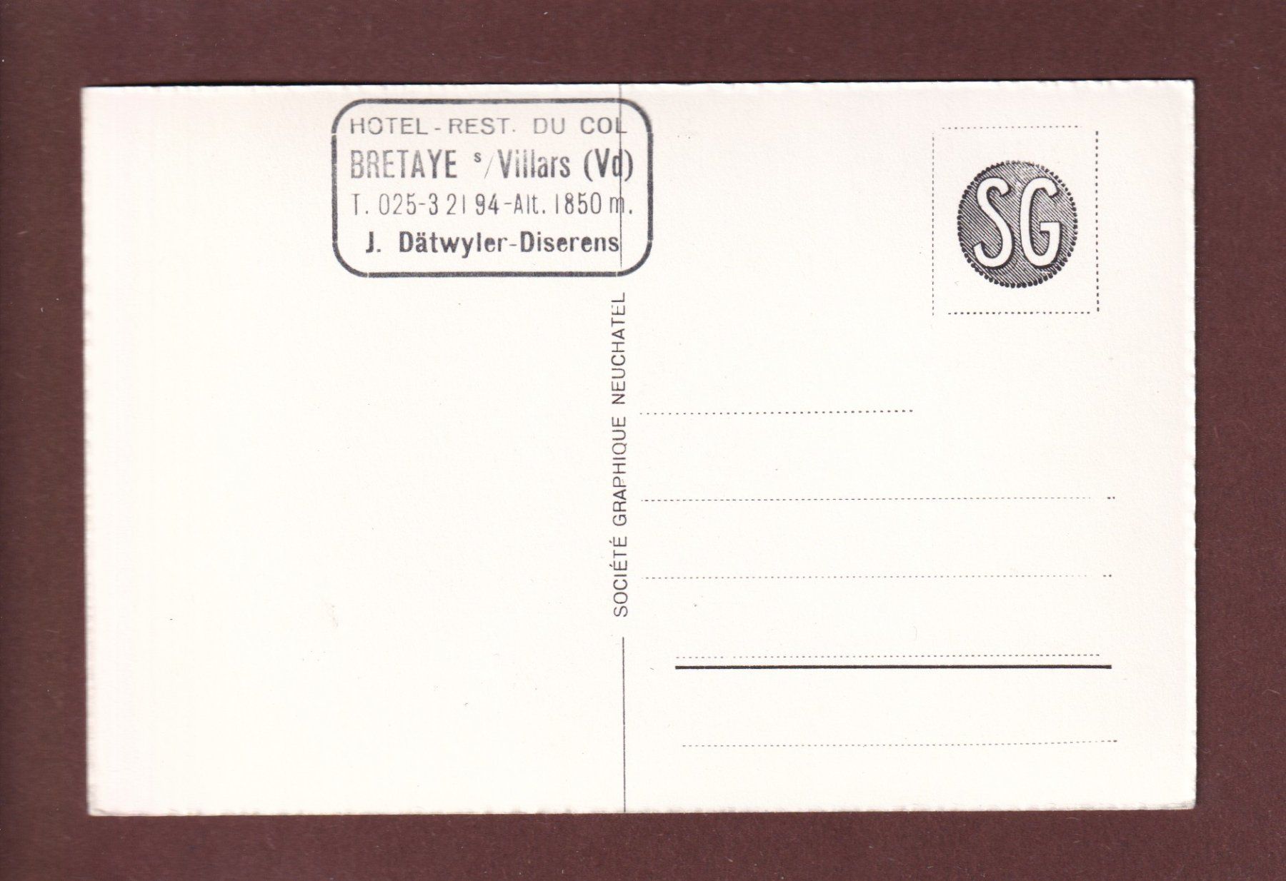 Cartoline postali: Sommet du CHAMOSSAIRE – Usato da Pully venduto da nicecards 1