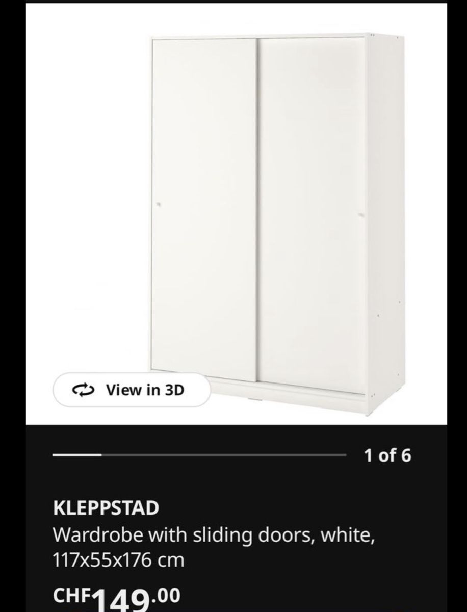 Ikea Guardaroba: Kleppstad Wardrobe IKEA – Usato da Zürich venduto da lacdl5 2