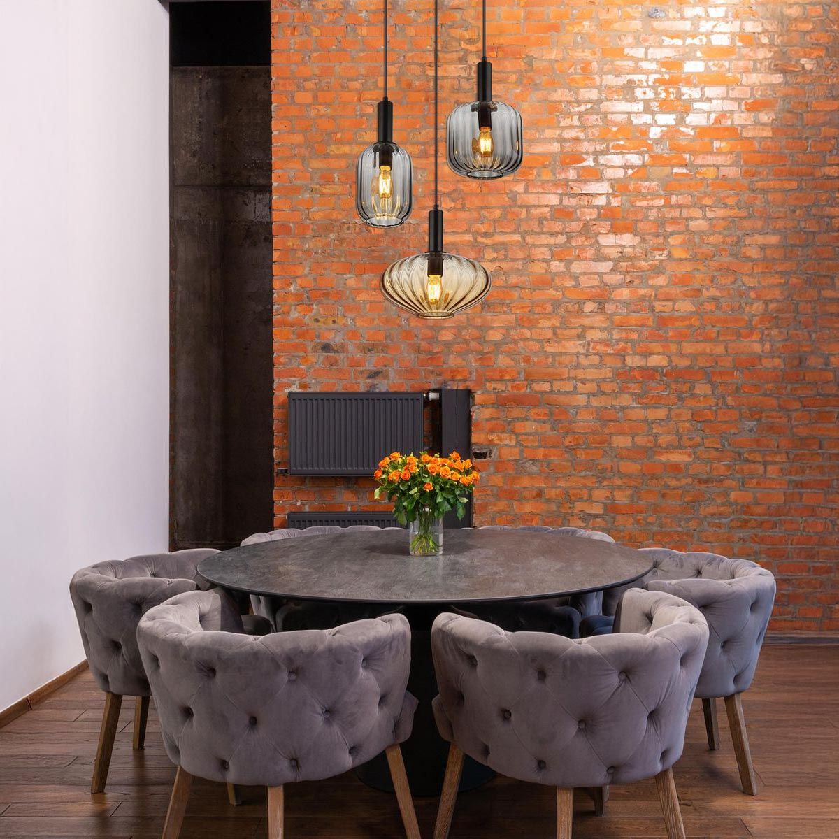 Lampadari & plafoniere: Pendelleuchte, Glas, Rauchfarbe, 55 cm Ø – Nuovo (secondo la descrizione) da Kreuzlingen venduto da Smart-Light 1