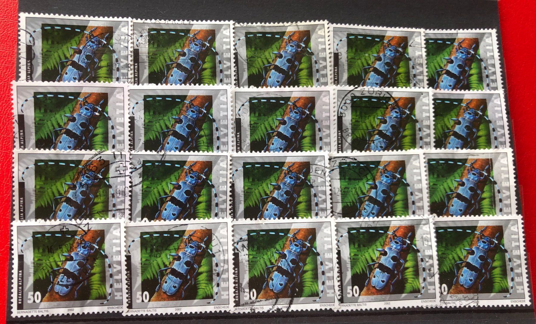 Tutti i francobolli: Nr.1063 mit Stempel 20 Stück – Usato da Aarau venduto da Billa007