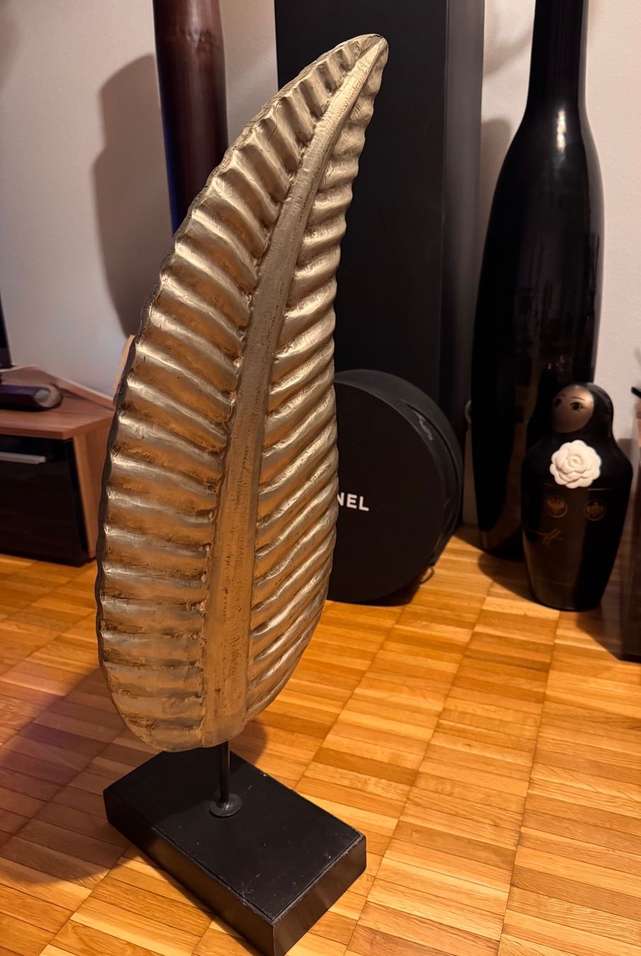 Tutte le decorazioni: Dekoration Blatt  71 cm in gold – Usato da Zürich venduto da NNK28 1