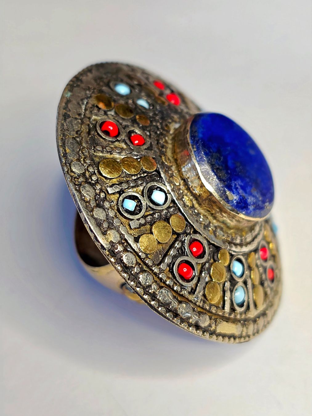Bagues: Grosser Fingerring mit Lapis – Neuf (Voir description) à Zürich par Benedikt21 5
