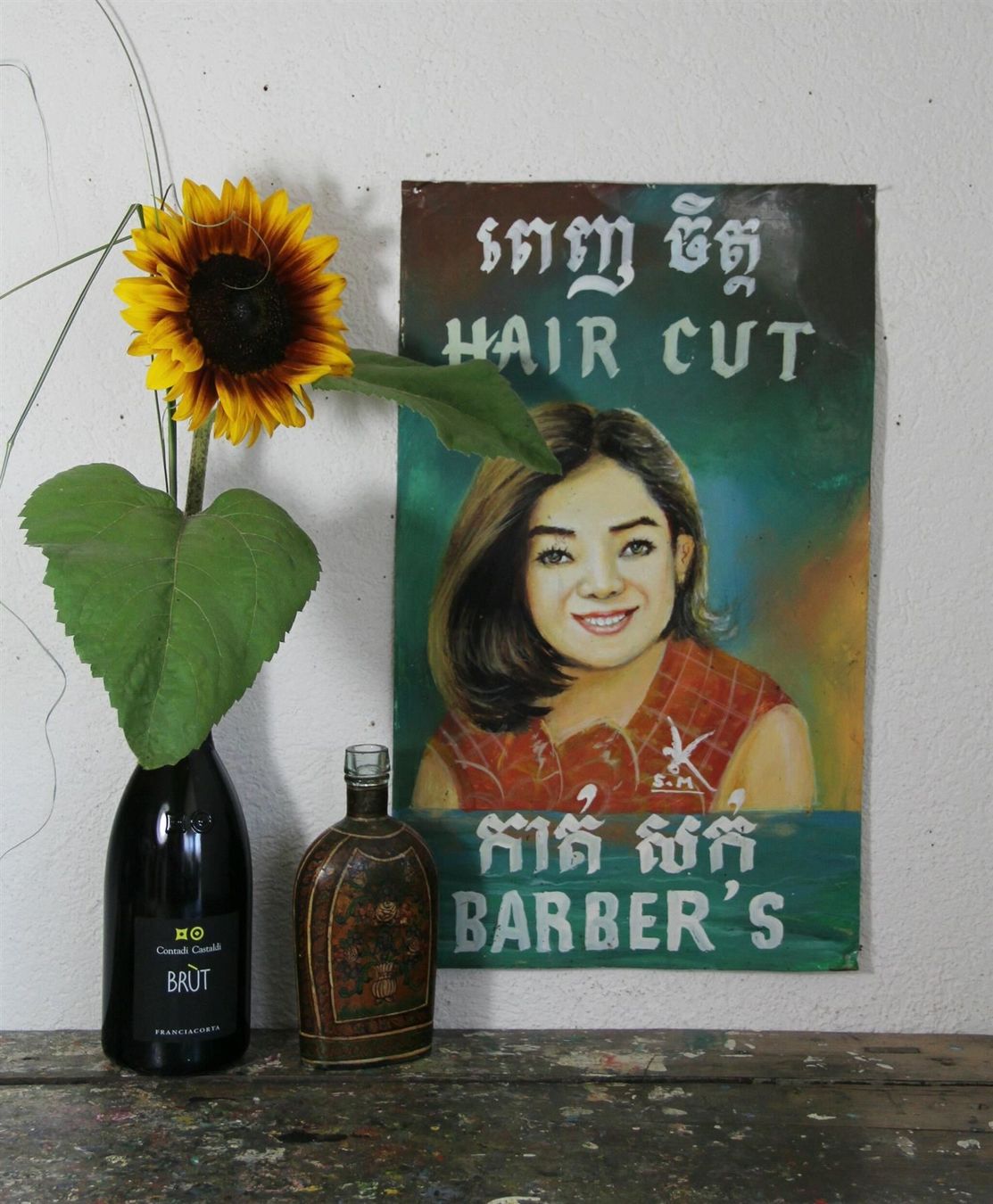 Insegne: handgemaltes Blechschild Friseur Barbier – Usato da Birrwil venduto da brandschatz_birrwil