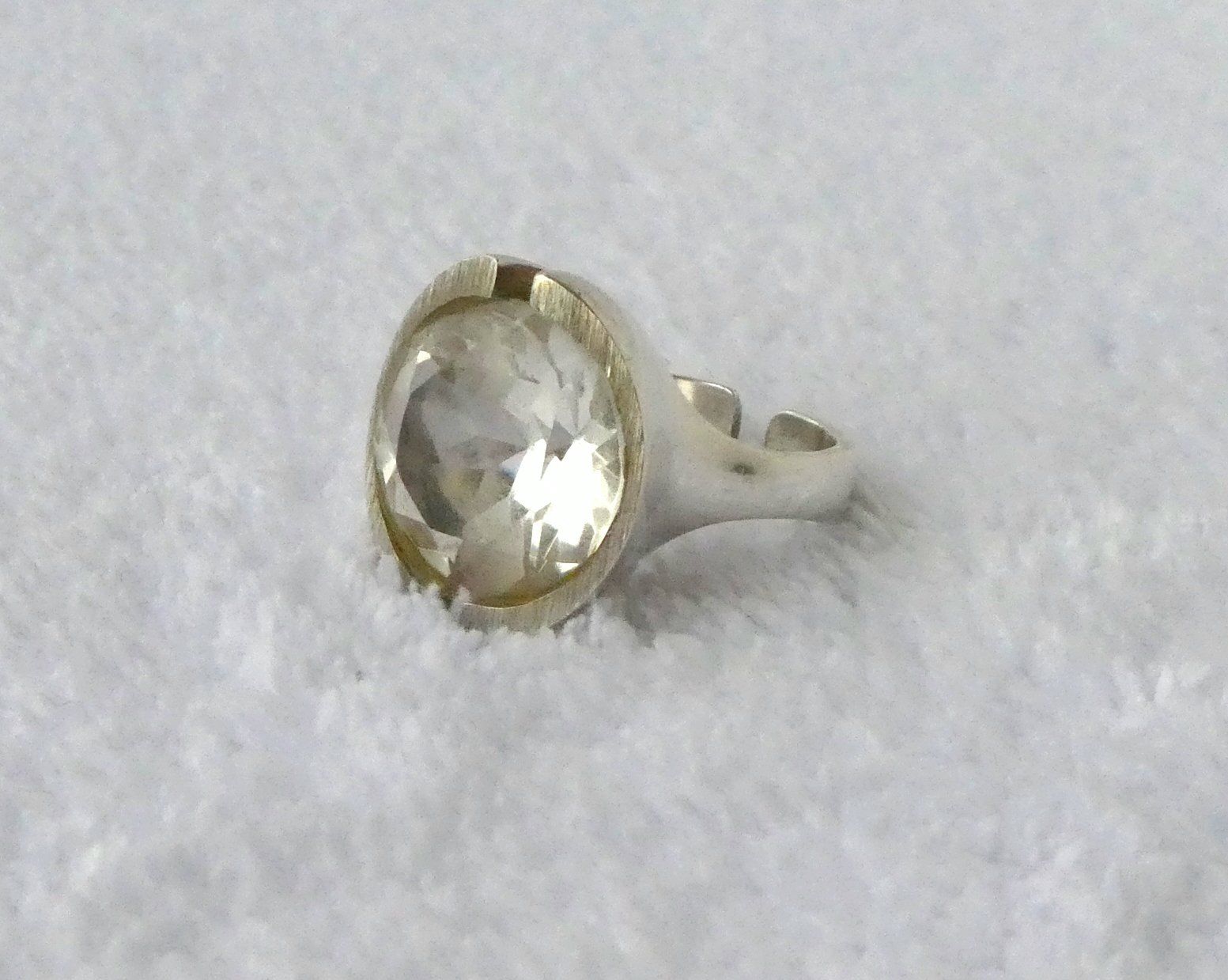 Anelli: Silberring Fingerring Ring 925er Kristall – Usato da Frauenfeld venduto da Astra13 7