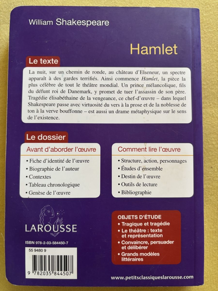 Bücher: William Shakespeare - Hamlet – Gebraucht aus La Chaux-de-Fonds von lea_77ly 1