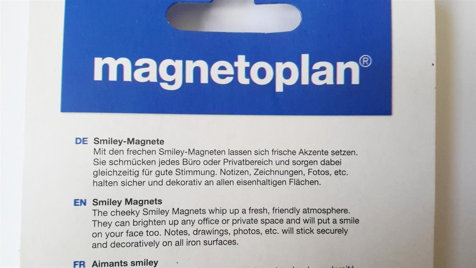 Calamite: Magnete Smiley 6 Stück, 30 mm – Nuovo e nell'imballaggio originale da St. Gallen venduto da cointec 5