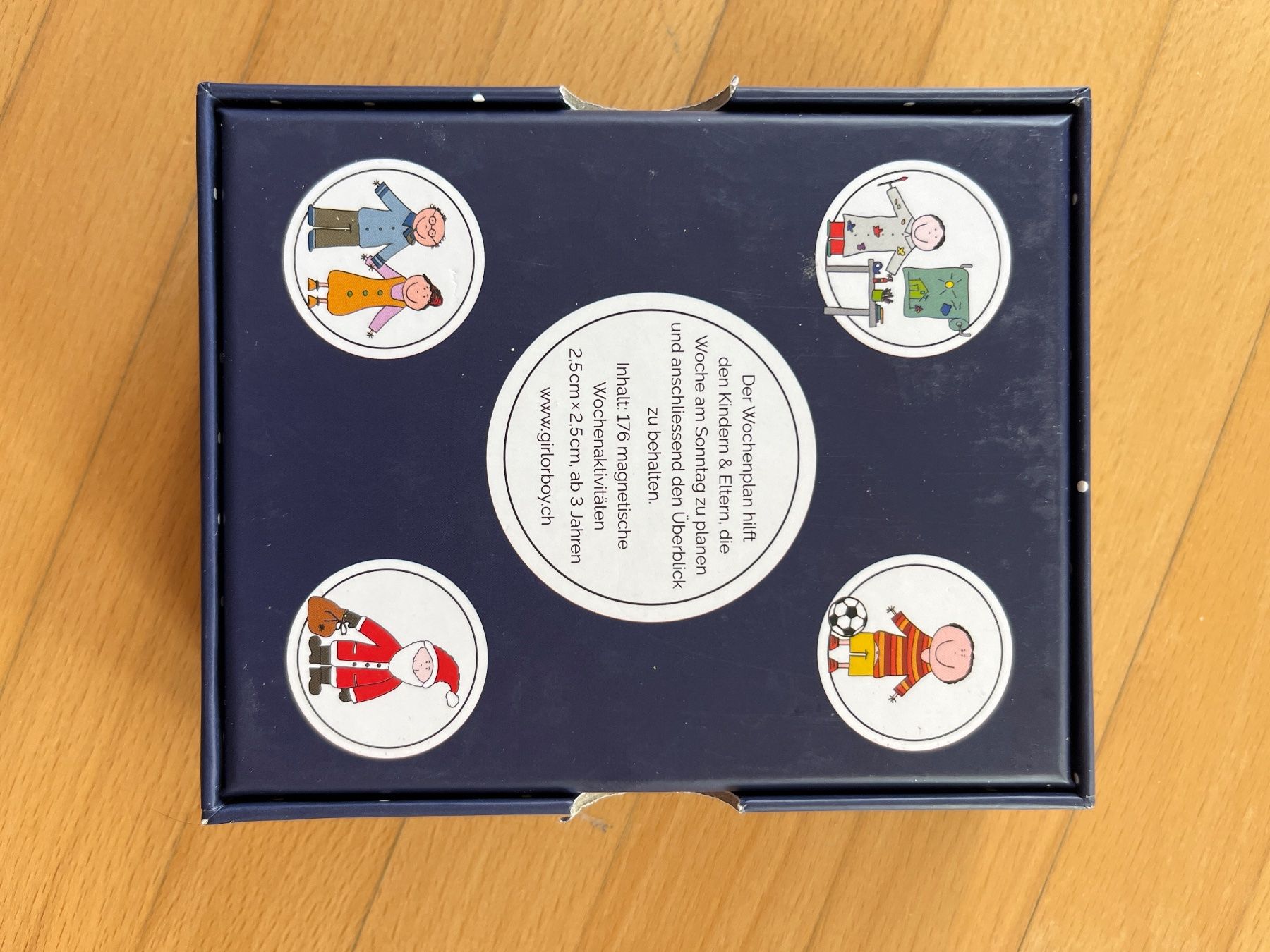 Tutte le decorazioni: Wochenplan Boy Box dunkelblau mit Punkten gebraucht – Usato da Stäfa venduto da Tech9 1