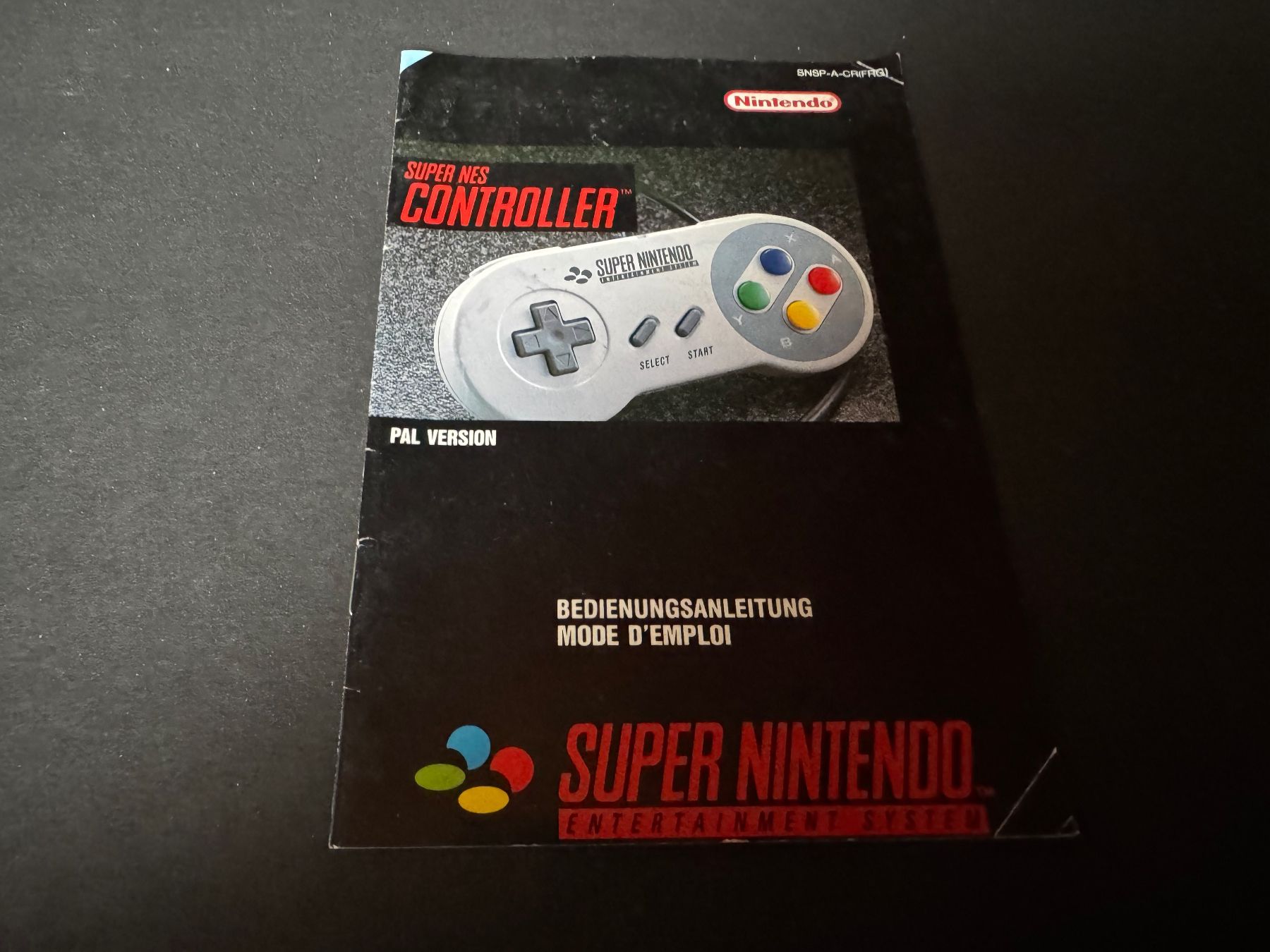 Nintendo Giochi: ANLEITUNG FÜR SUPER NES CONTROLLER SUPERNINTENDO – Usato da Hägendorf venduto da bri_v995