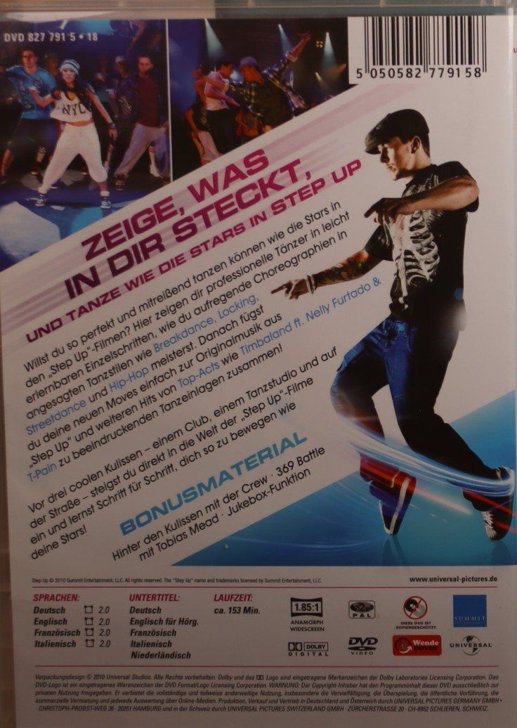 Tutti i DVDs: Step Up -Danceworkout – Usato da Luzern venduto da CONTENTI 2